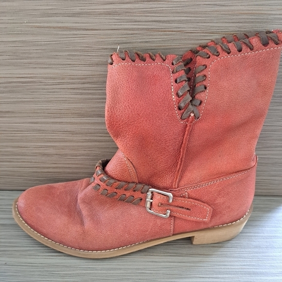 𝅺Vera Gomma women's booties leather Via Roma size EU 38 Made Italy - Picture 7 of 11